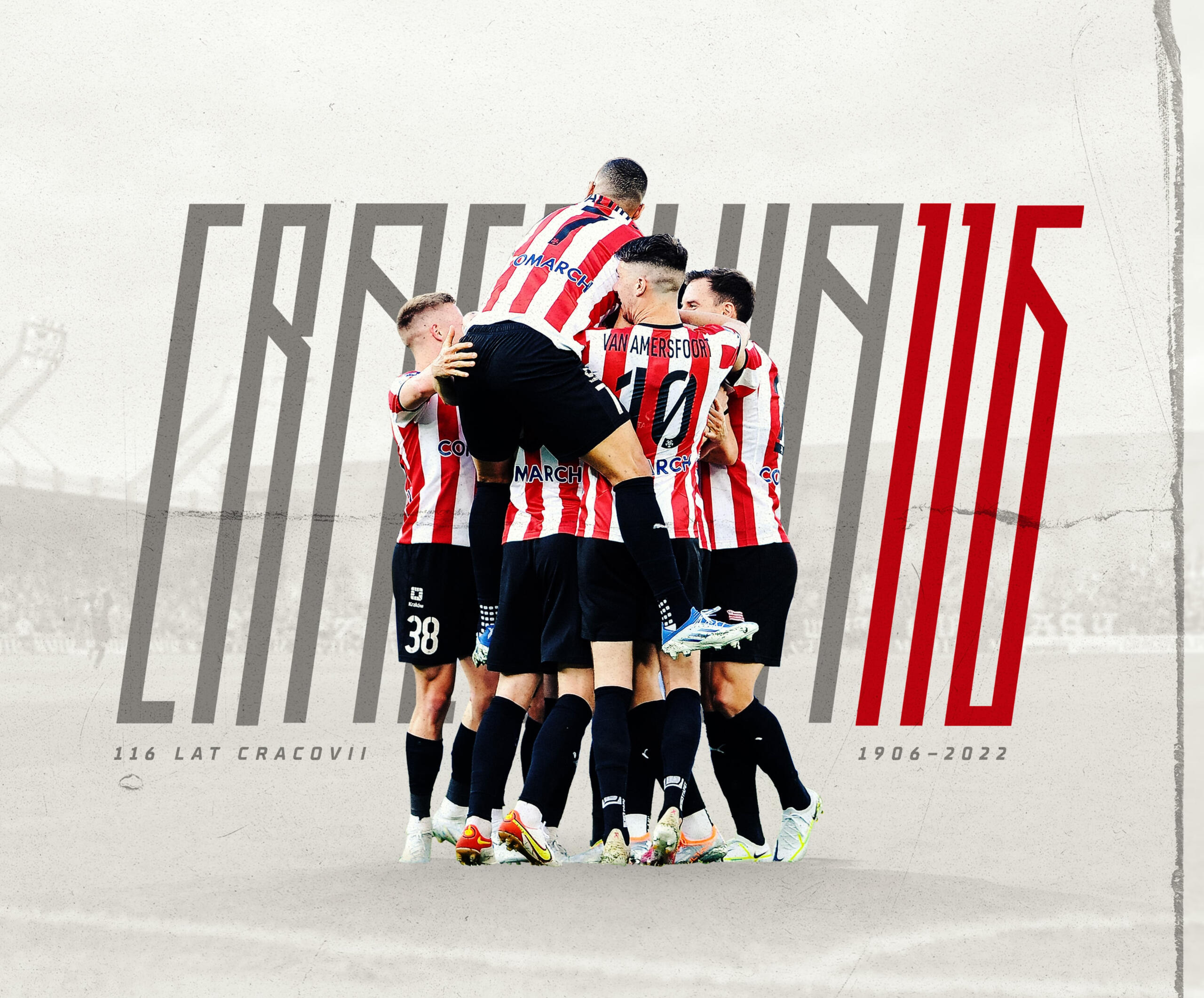 Cracovia Kraków 116 lat Ilustracja